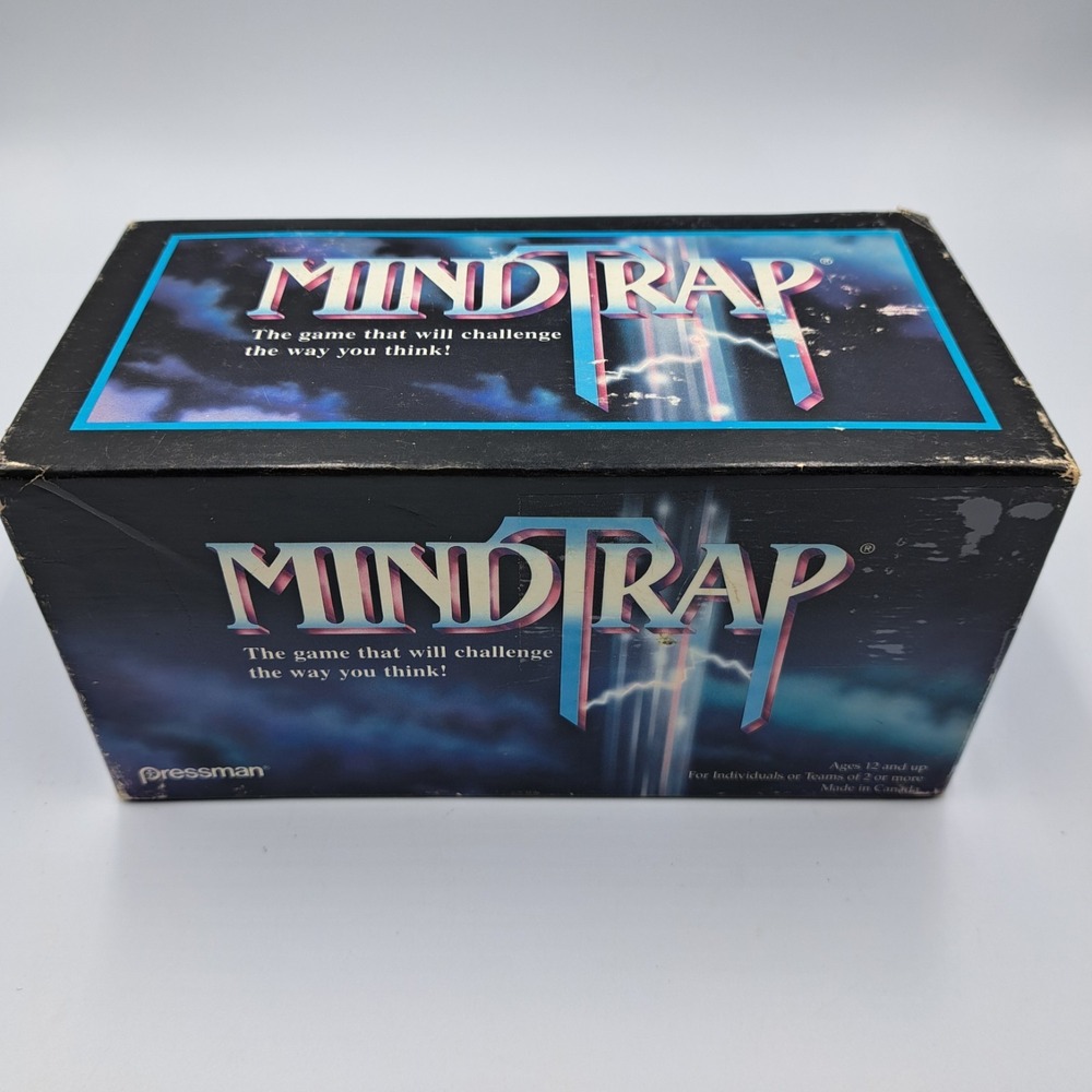 Complete MindTrap Card Game By Pressman 1996